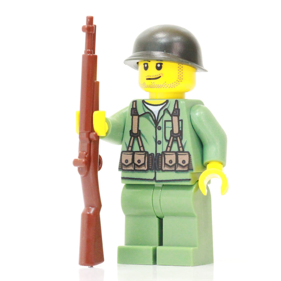 WW2 American Soldier – custom LEGO-compatible minifigure item by BrickTactical