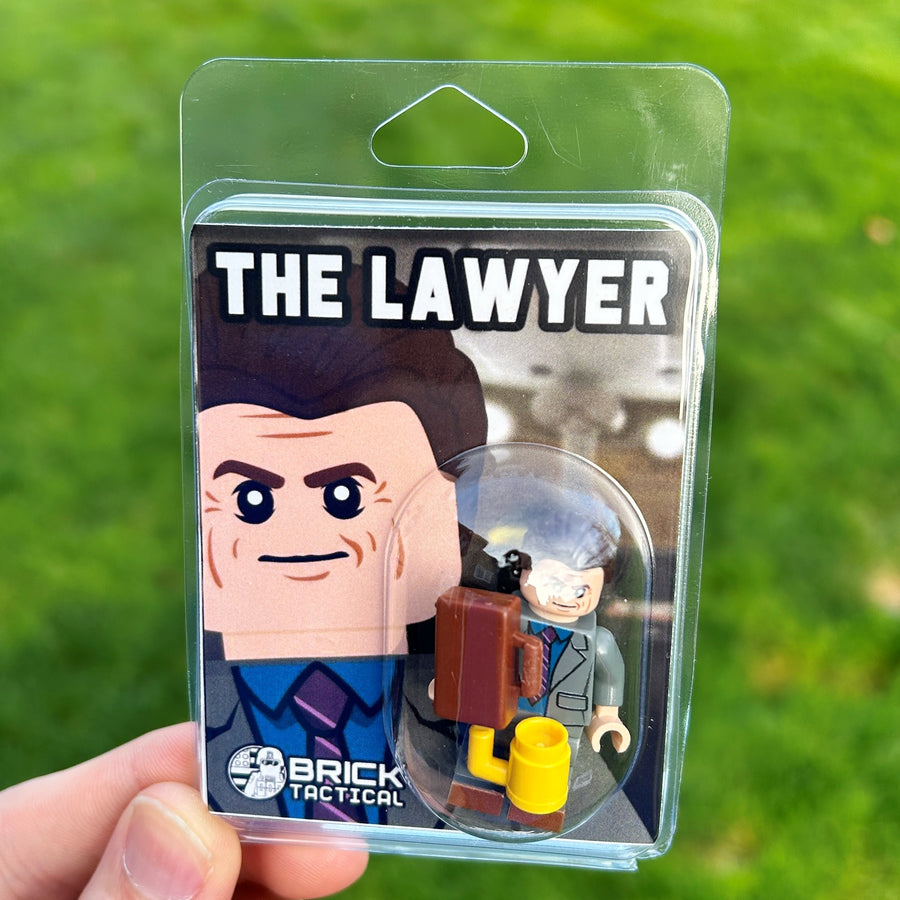 The Lawyer – custom LEGO-compatible minifigure item by BrickTactical, alternate view