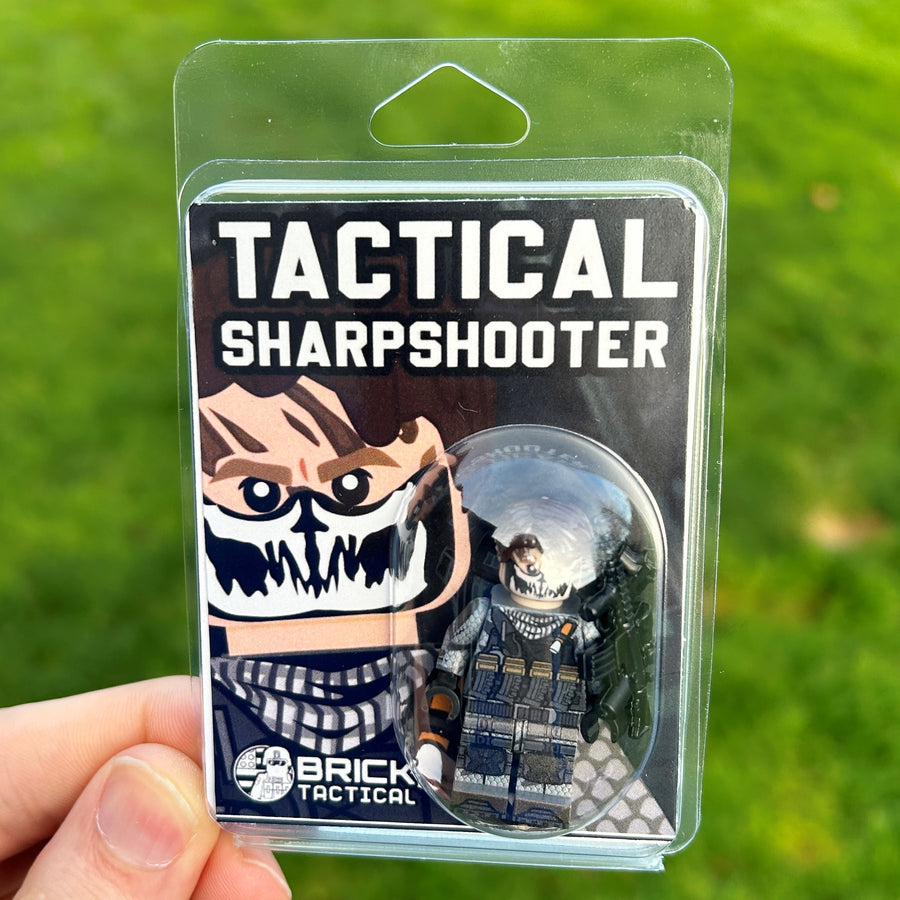 Tactical Sharpshooter – custom LEGO-compatible minifigure item by BrickTactical, alternate view