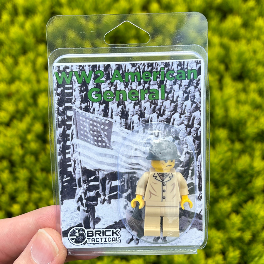 WW2 American General – custom LEGO-compatible minifigure item by BrickTactical, alternate view