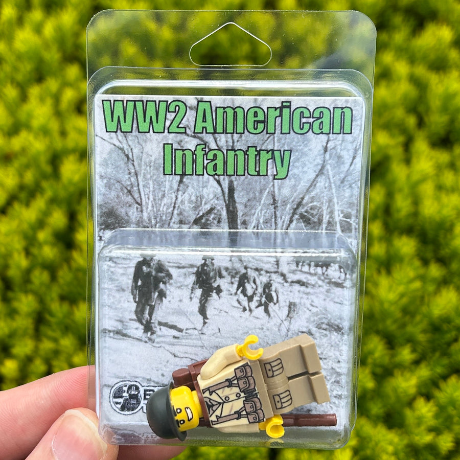 WW2 American Infantry – custom LEGO-compatible minifigure item by BrickTactical, alternate view