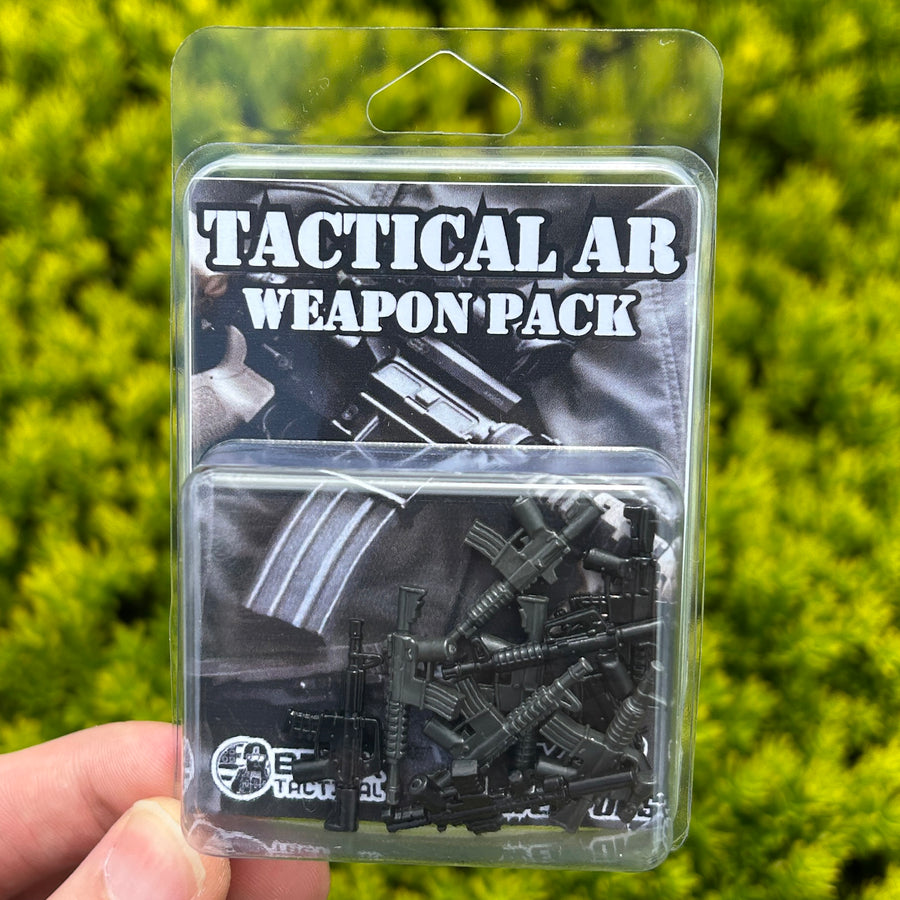 Tactical AR Weapon Pack – custom LEGO-compatible minifigure item by BrickTactical, alternate view