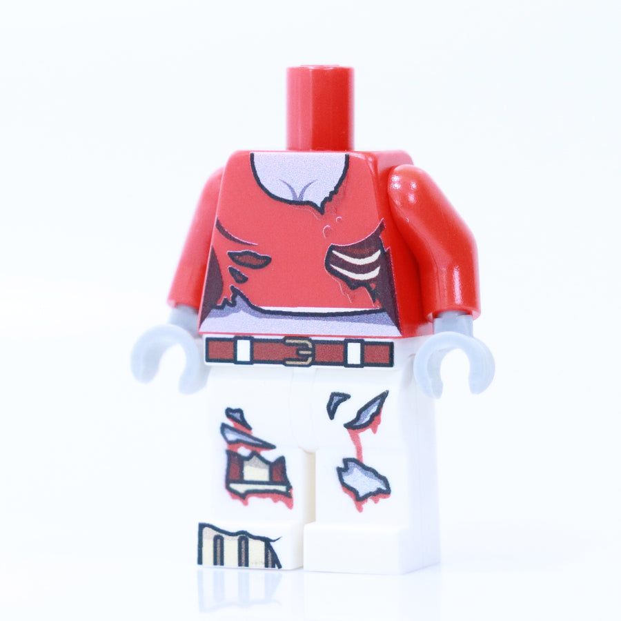 Female Zombie Body – custom LEGO-compatible minifigure item by BrickTactical