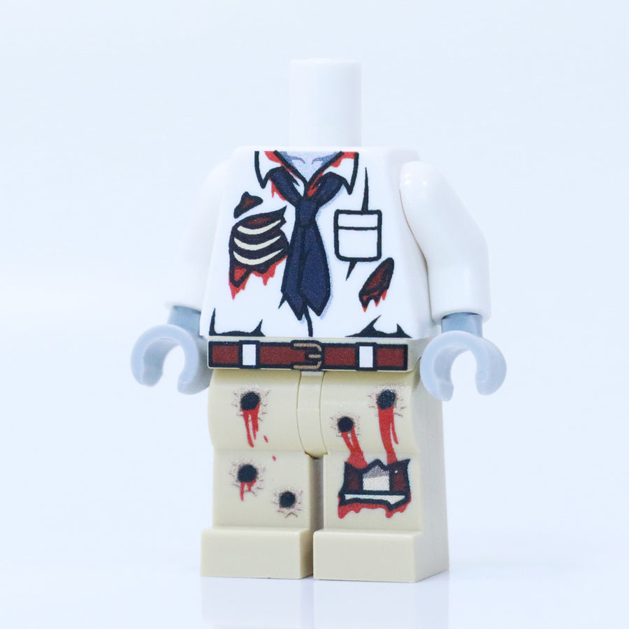 Male Zombie Body – custom LEGO-compatible minifigure item by BrickTactical