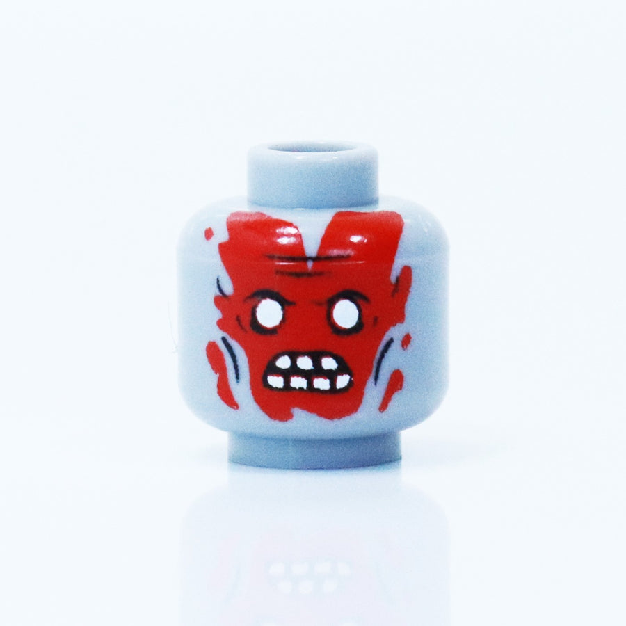 BrickTactical Custom Printed LEGO Bloody Zombie Head