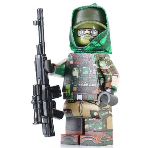 SWAT Assaulter Police Officer Minifigure made w/real LEGO® minifigure
