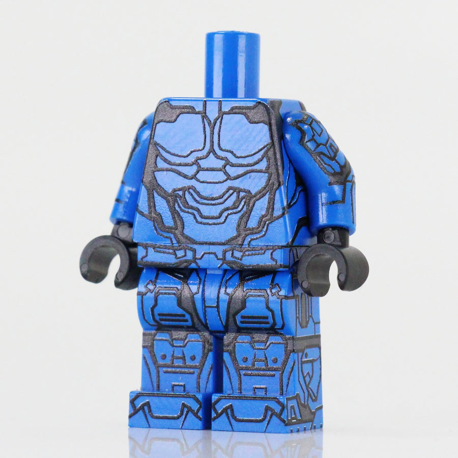 BrickTactical Custom LEGO Minifigure Armor Body Suit Blue
