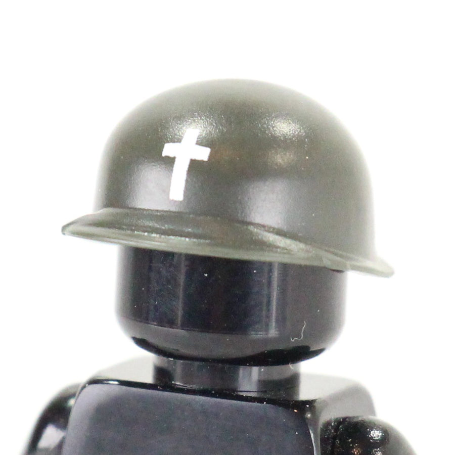 Cross M1 Pot Helmet – custom LEGO-compatible minifigure item by BrickTactical
