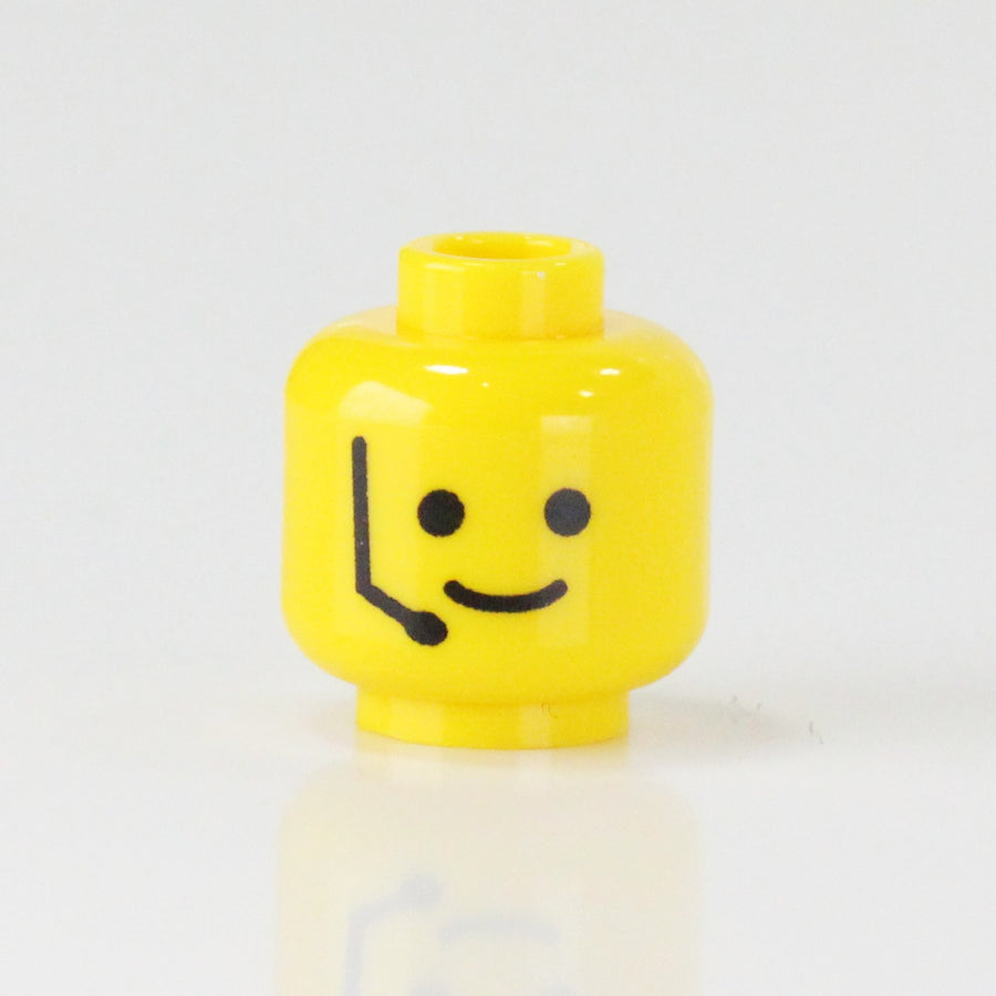 Marine Head Smile (Plain) – custom LEGO-compatible minifigure item by BrickTactical
