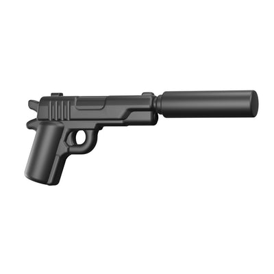 M1911 Suppressed Pistol – custom LEGO-compatible minifigure item by BrickTactical