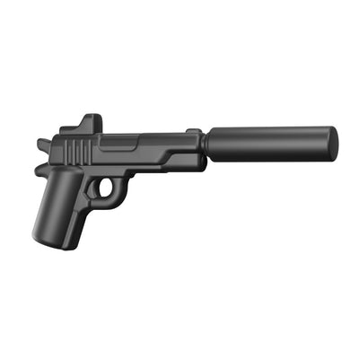 M1911 Suppressed Pistol w/Optic – custom LEGO-compatible minifigure item by BrickTactical