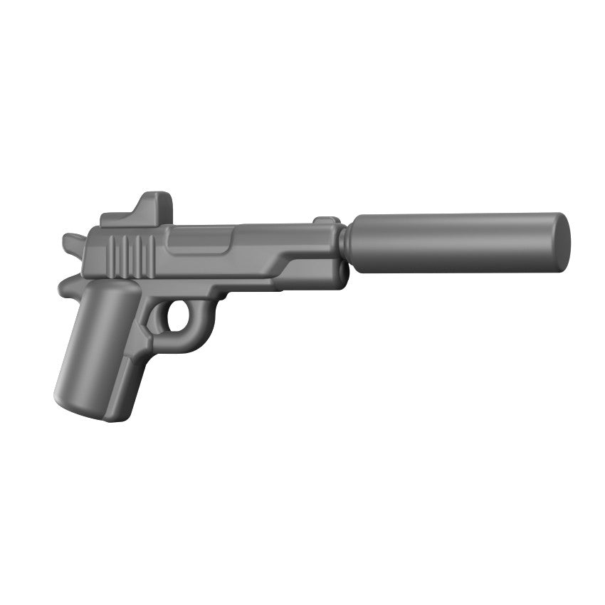 M1911 Suppressed Pistol w/Optic – custom LEGO-compatible minifigure item by BrickTactical, alternate view