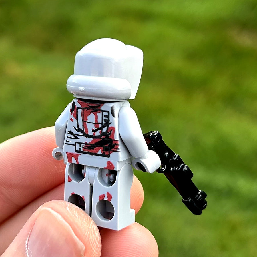 Zombie Scout custom LEGO minifigure by BrickTactical, back view