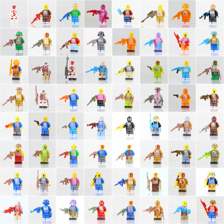Random Pad Printed Minifigure! – custom LEGO-compatible minifigure item by BrickTactical, alternate view