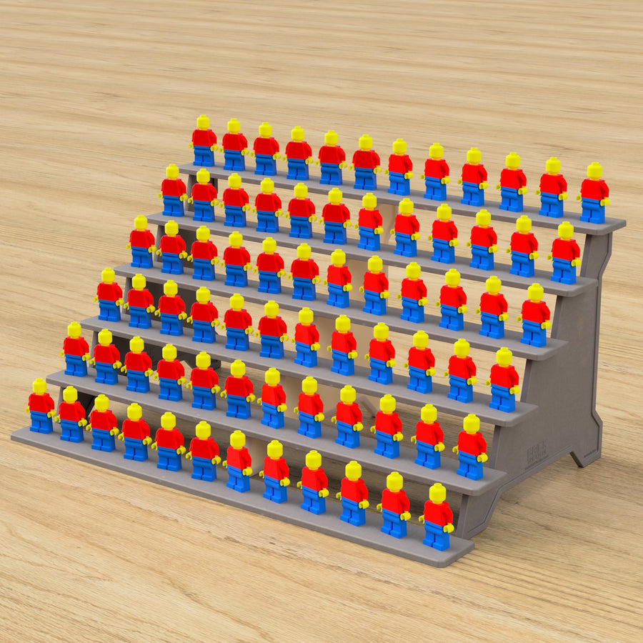 Minifigure Display Stand – custom LEGO-compatible minifigure item by BrickTactical, alternate view