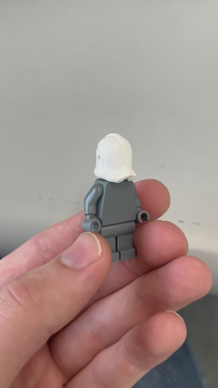 P2 Single Hole Helmet x10 Pack custom LEGO minifigure helmets video by BrickTactical