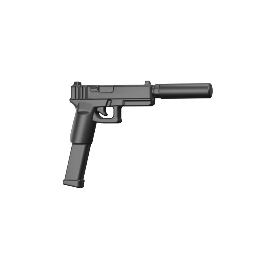 BT18 Suppressed Pistol – custom LEGO-compatible minifigure item by BrickTactical