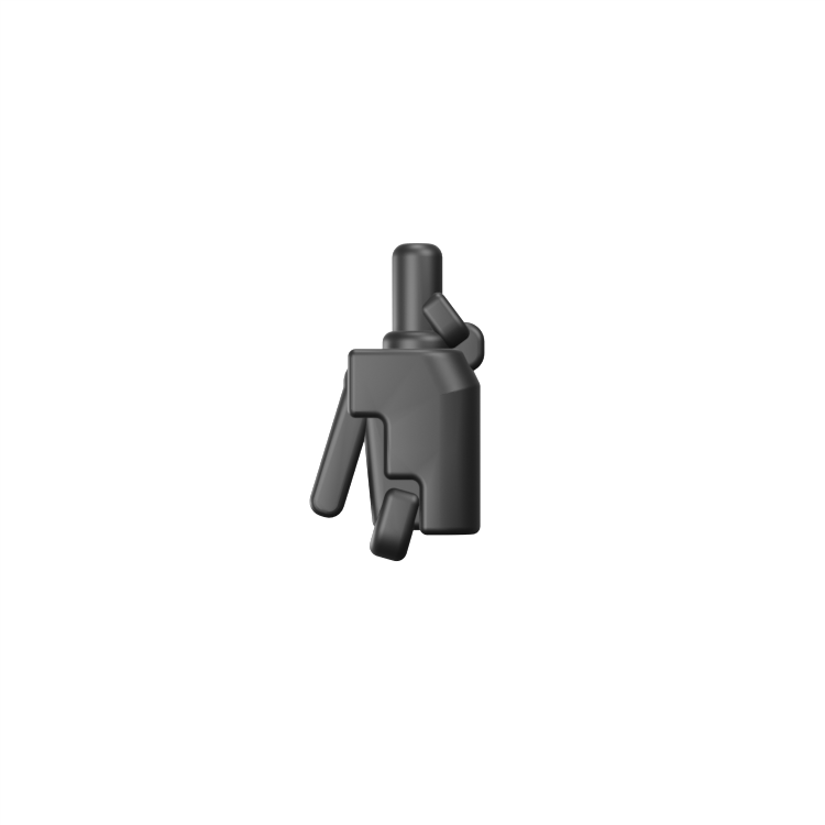 Clapper – custom LEGO-compatible minifigure item by BrickTactical, alternate view