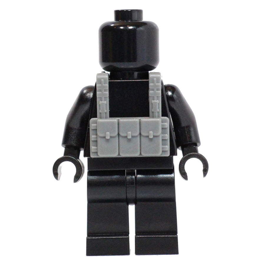 BrickTactical Custom LEGO AK Pouch Tactical Vest Dark Bluish Grey