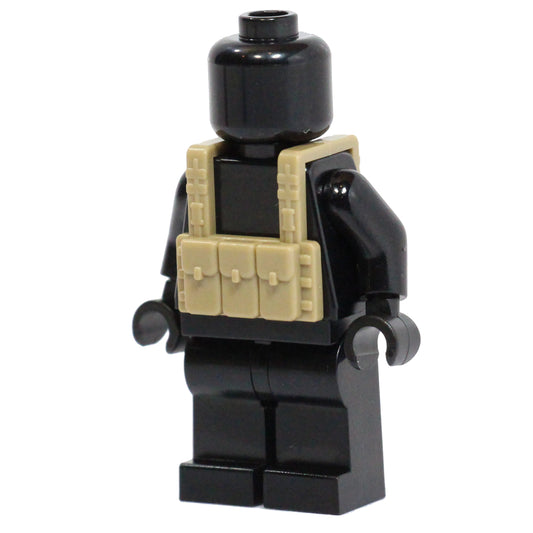 BrickTactical Custom LEGO AK Pouch Tactical Vest Dark Tan