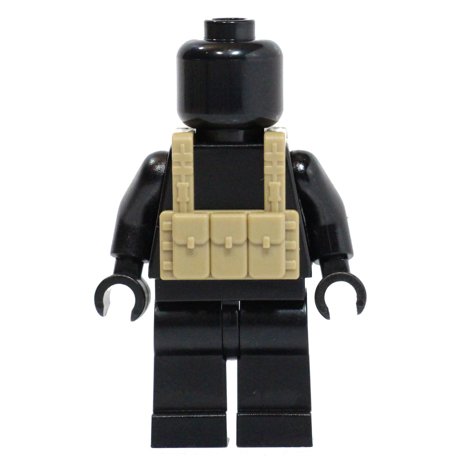 BrickTactical Custom LEGO AK Pouch Tactical Vest Dark Tan