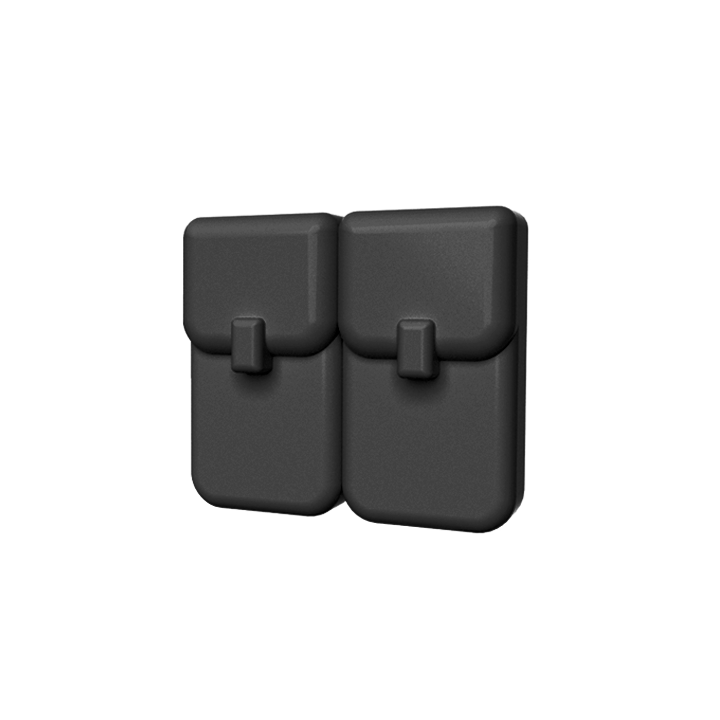 BrickTactical Custom molded LEGO AK Double Pouch Black