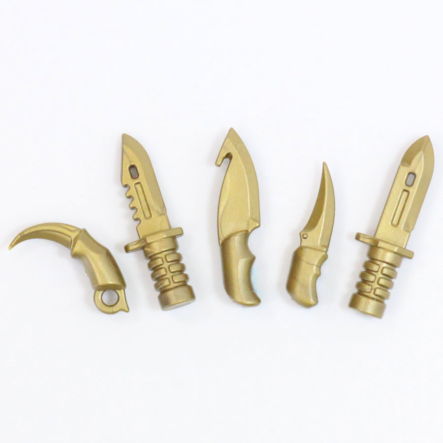BrickTactical Custom LEGO Blade Pack Metallic Gold