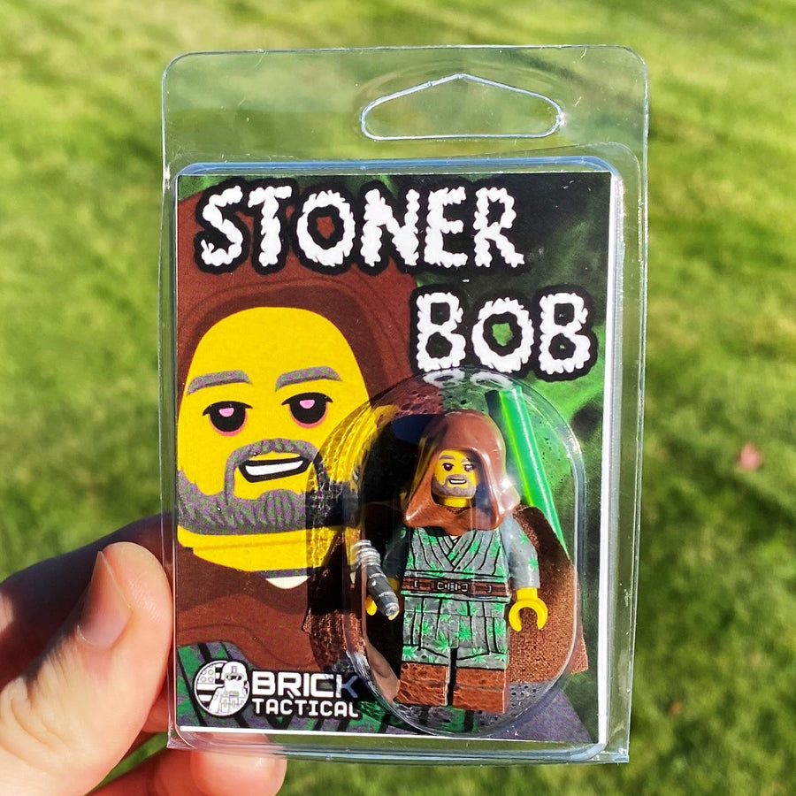 Stoner Bob – custom LEGO-compatible minifigure item by BrickTactical, alternate view
