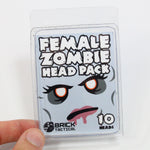 Female Zombie Head Pack