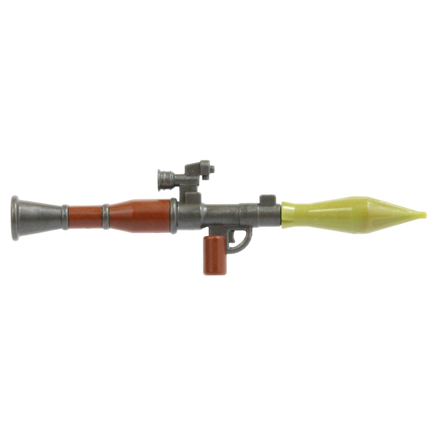 Overmolded Scoped RPG-7 Rocket Launcher – custom LEGO-compatible minifigure item by BrickTactical, alternate view
