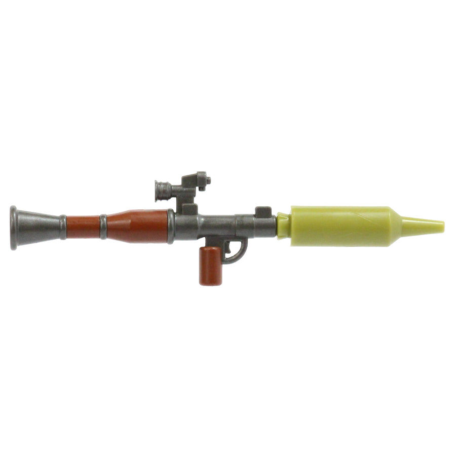 Overmolded Scoped RPG-7 Rocket Launcher – custom LEGO-compatible minifigure item by BrickTactical, alternate view