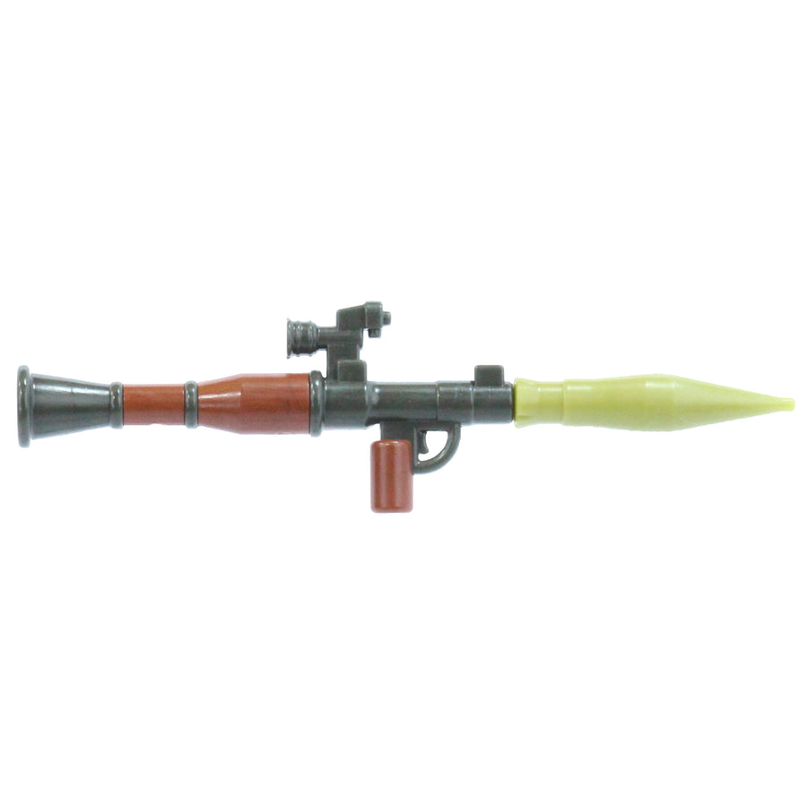 Overmolded Scoped RPG-7 Rocket Launcher – custom LEGO-compatible minifigure item by BrickTactical, alternate view
