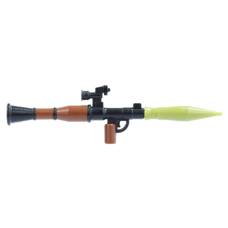 Overmolded Scoped RPG-7 Rocket Launcher – custom LEGO-compatible minifigure item by BrickTactical, alternate view