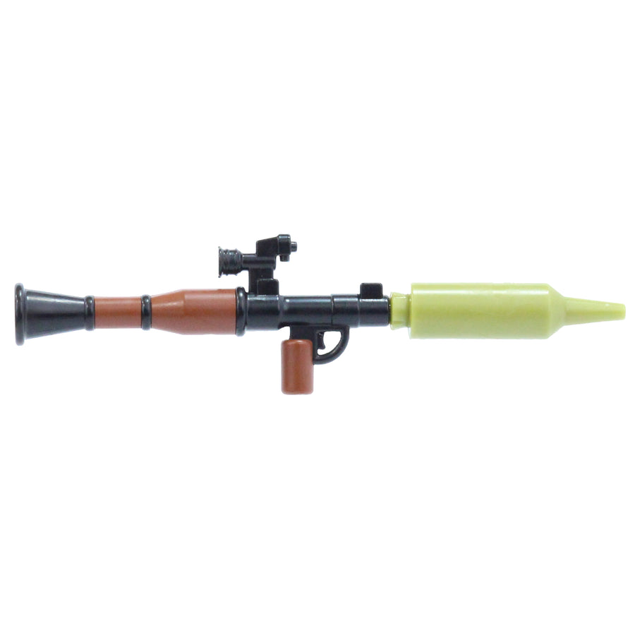 Overmolded Scoped RPG-7 Rocket Launcher – custom LEGO-compatible minifigure item by BrickTactical, alternate view