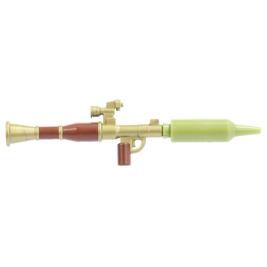 Overmolded Scoped RPG-7 Rocket Launcher – custom LEGO-compatible minifigure item by BrickTactical, alternate view