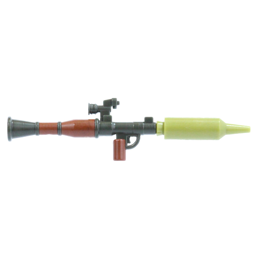 Overmolded Scoped RPG-7 Rocket Launcher – custom LEGO-compatible minifigure item by BrickTactical, alternate view