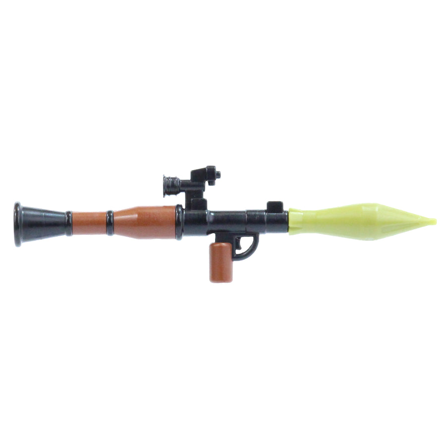 Overmolded Scoped RPG-7 Rocket Launcher – custom LEGO-compatible minifigure item by BrickTactical, alternate view