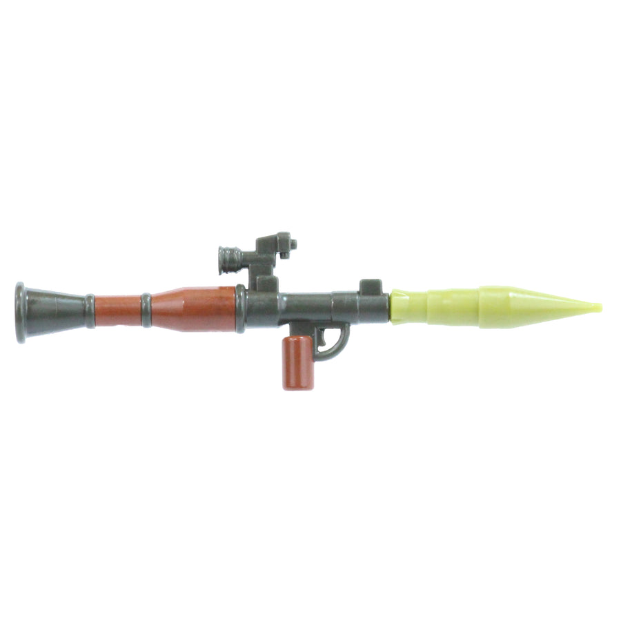 Overmolded Scoped RPG-7 Rocket Launcher – custom LEGO-compatible minifigure item by BrickTactical, alternate view