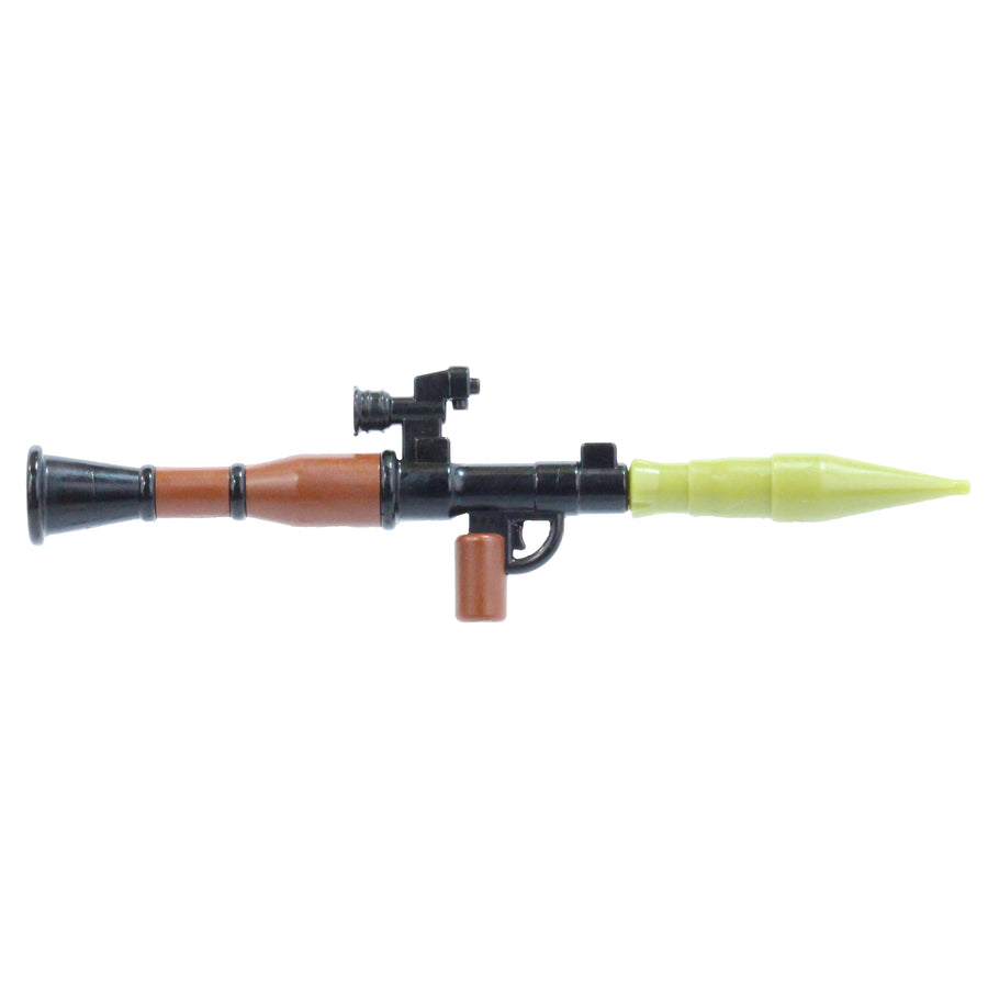 Overmolded Scoped RPG-7 Rocket Launcher – custom LEGO-compatible minifigure item by BrickTactical, alternate view
