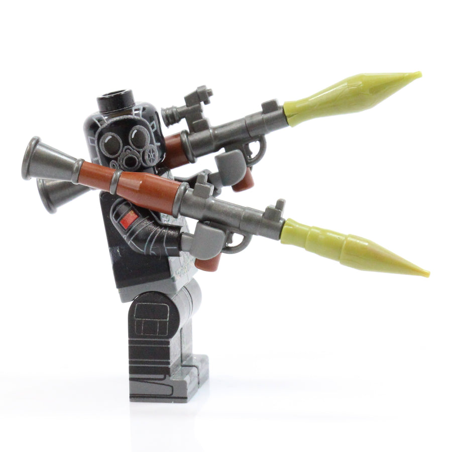 Overmolded Scoped RPG-7 Rocket Launcher – custom LEGO-compatible minifigure item by BrickTactical, alternate view