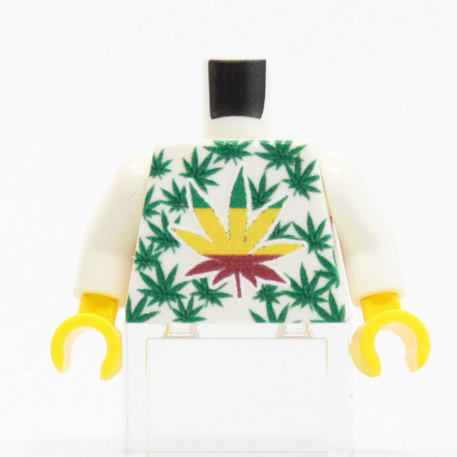 Leaf Torso (White) – custom LEGO-compatible minifigure item by BrickTactical