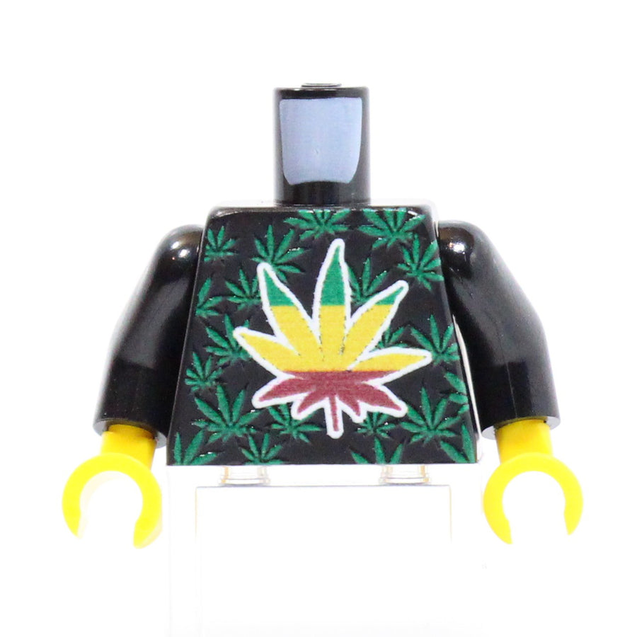 Leaf Torso (Black) – custom LEGO-compatible minifigure item by BrickTactical