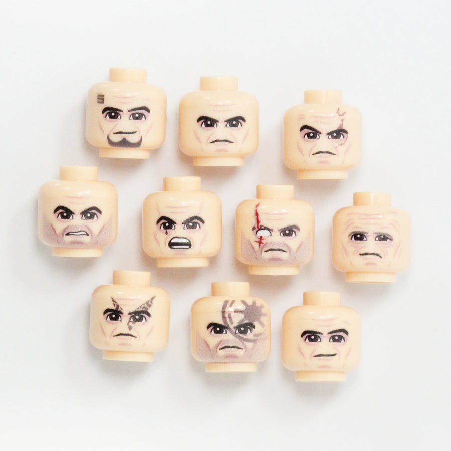 Trooper Head Pack – custom LEGO-compatible minifigure item by BrickTactical