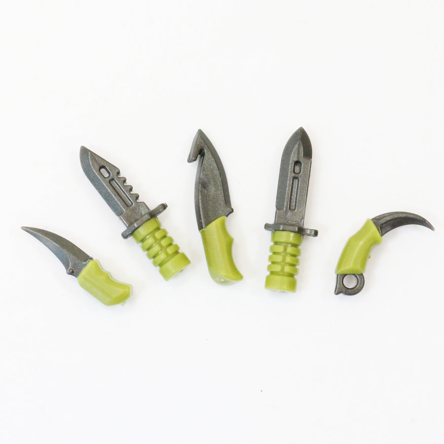 Overmolded Blade Pack – custom LEGO-compatible minifigure item by BrickTactical, alternate view