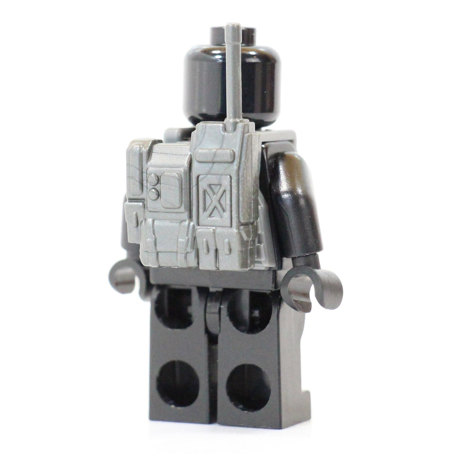 Radio Backpack – custom LEGO-compatible minifigure item by BrickTactical, alternate view