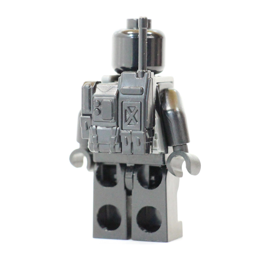 Radio Backpack – custom LEGO-compatible minifigure item by BrickTactical, alternate view