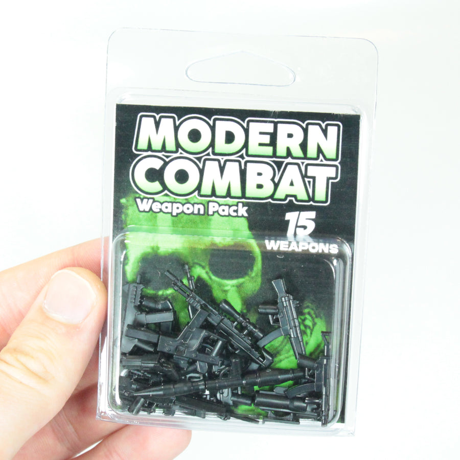 Modern Combat Weapon Pack – custom LEGO-compatible minifigure item by BrickTactical, alternate view
