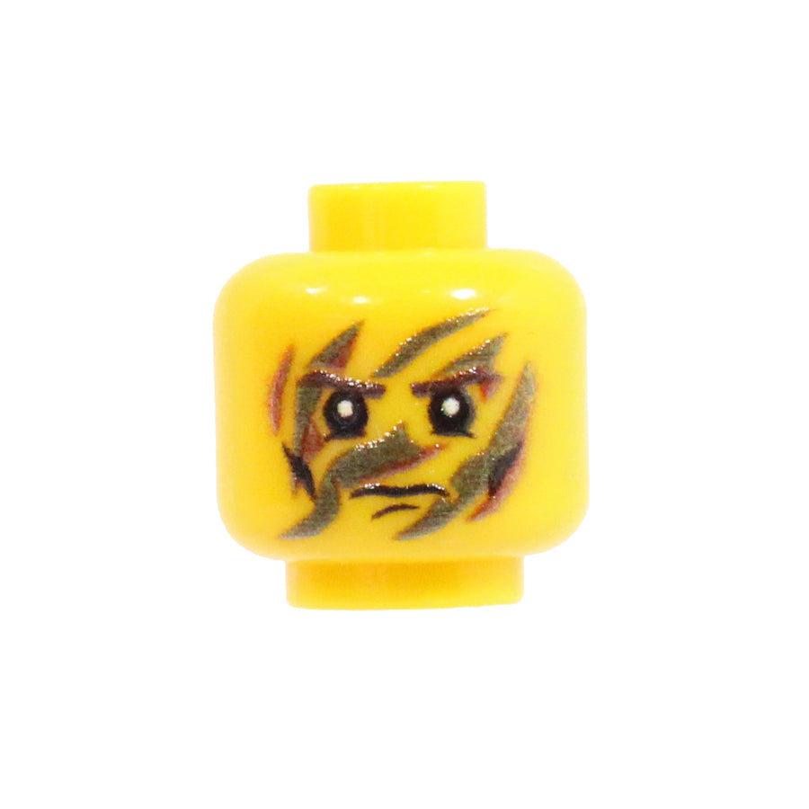 Camo Stripe Head – custom LEGO-compatible minifigure item by BrickTactical, alternate view