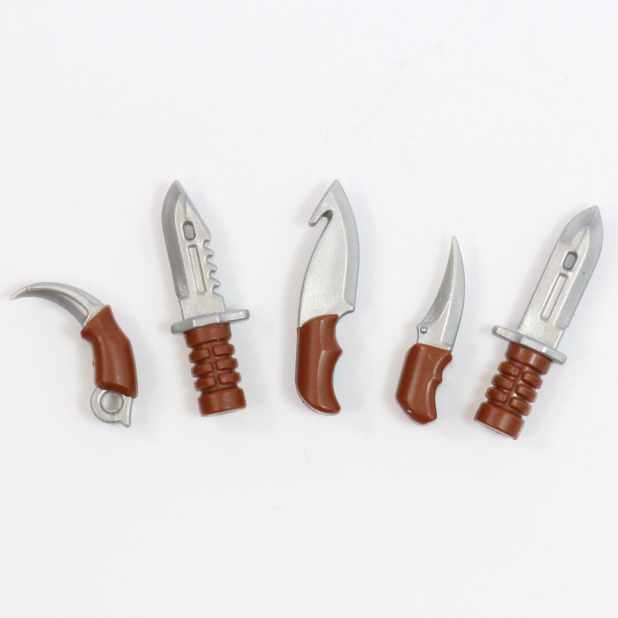 Overmolded Blade Pack – custom LEGO-compatible minifigure item by BrickTactical, alternate view