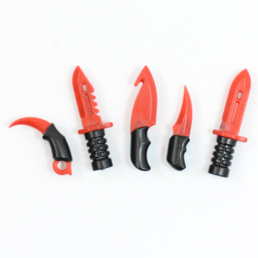 Overmolded Blade Pack – custom LEGO-compatible minifigure item by BrickTactical, alternate view